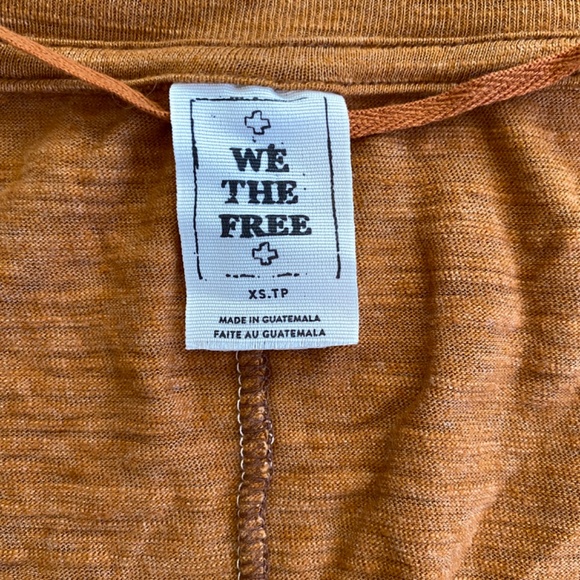 Free People V-Neck Oversized Batwing Tee - Picture 3 of 4